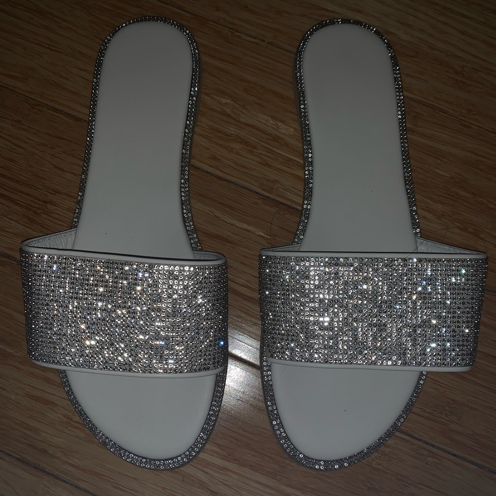 Rhinestone Slide Sandals
